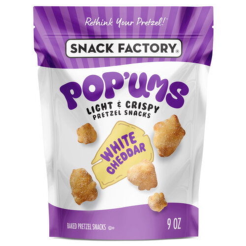 Snack Factory® Pop'ums White Cheddar Pretzel Snacks