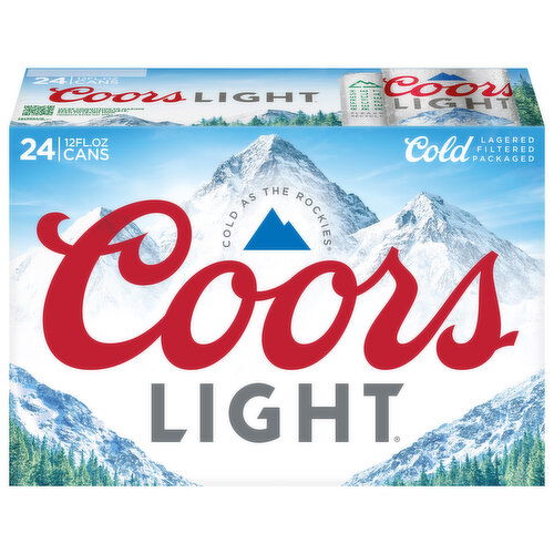 Coors Light 4.2% ABV, 24 Pack