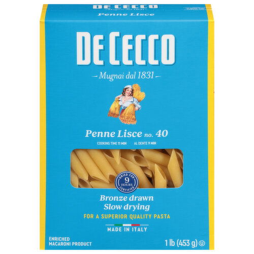 De Cecco Penne Lisce, No. 40