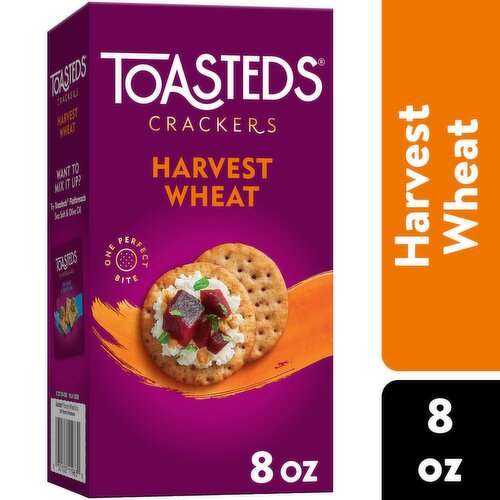 Toasteds Crackers, Harvest Wheat