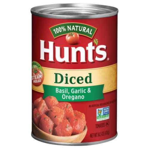 Hunt's Diced Tomatoes with Basil Garlic and Oregano