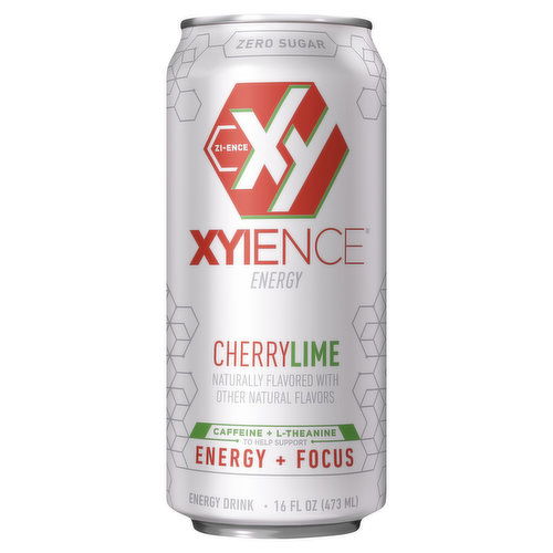 Xyience Energy Drink, Zero Sugar, Cherrylime