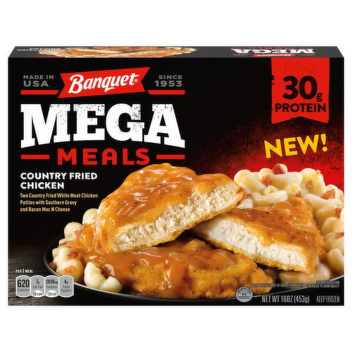 Banquet Mega Meals Mega Meals Country Fried Chicken, Frozen