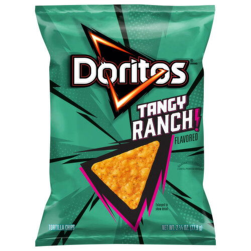 Doritos Tortilla Chips, Tangy Ranch Flavored