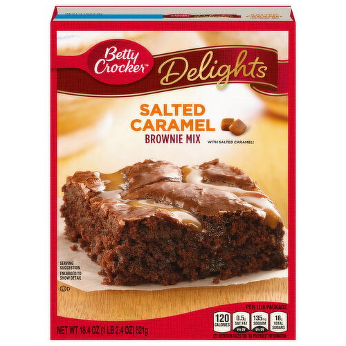 Betty Crocker Delights Brownie Mix, Salted Caramel