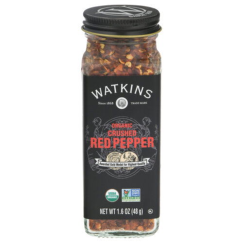 Watkins Red Pepper, Organic, Crushed