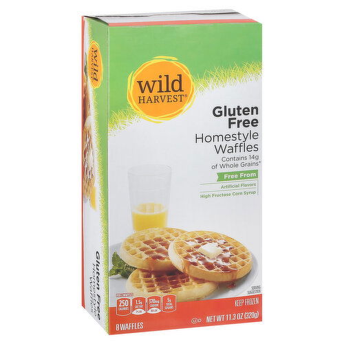 Wild Harvest Waffles, Homestyle, Gluten Free