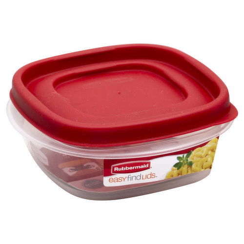 Rubbermaid Easy Find Lids Container, 1.25 Cups