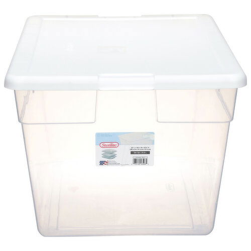 Sterilite 56 Qt 53 L White Storage Container