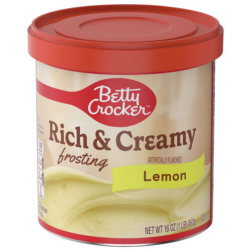 Betty Crocker Frosting, Lemon, Rich & Creamy