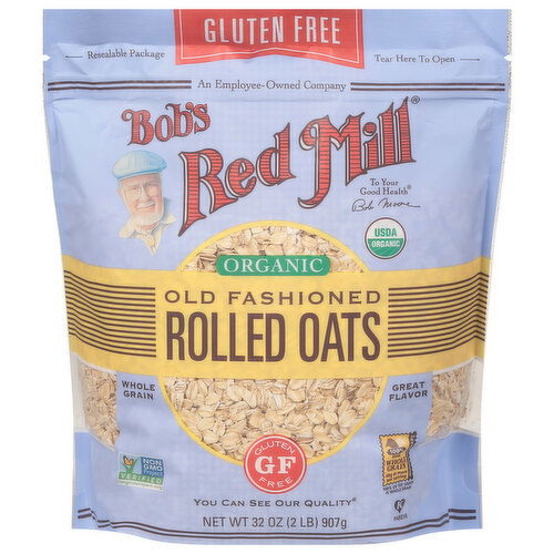 Bob's Red Mill Rolled Oats, Organic, Old Fashioned