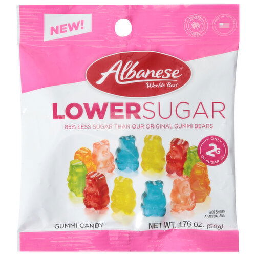 Albanese World's Best Gummi Candy, Lower Sugar