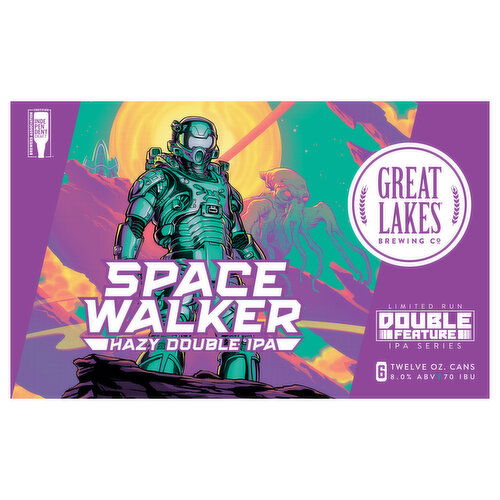 Great Lakes Brewing Co. Hazy Double IPA Space Walker Beer