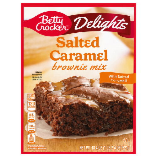 Betty Crocker Delights Salted Caramel Brownie Mix