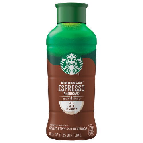 Starbucks Espresso Beverage, Chilled, Americano