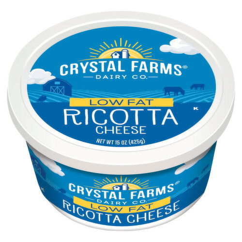 Crystal Farms Cheese, Low Fat, Ricotta