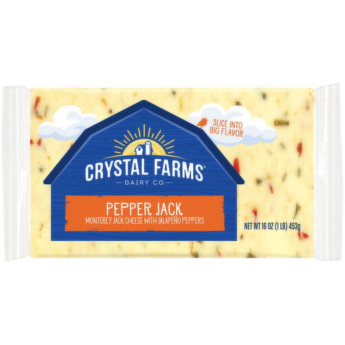 Crystal Farms Cheese, Pepper Jack