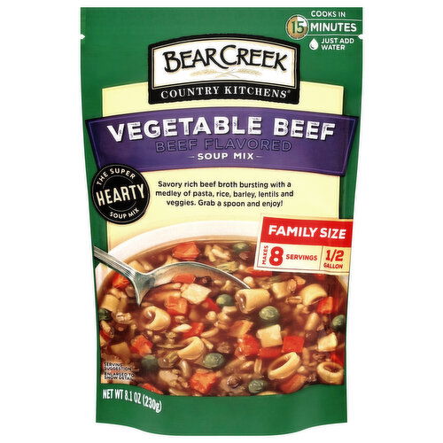 Bear Creek Country Kitchens Vegetable Beef Soup Mix Family Size