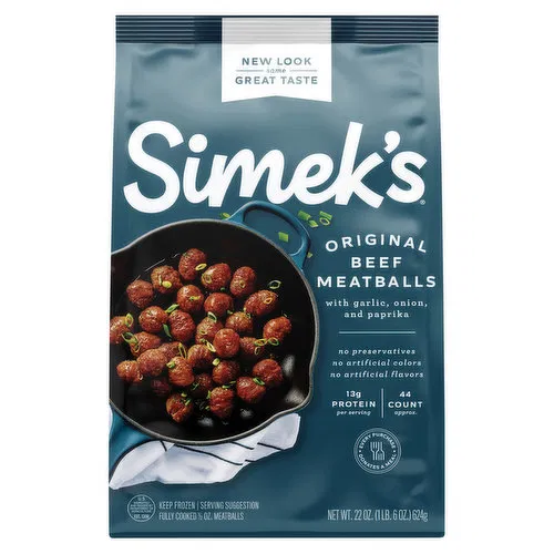 Simek's Meatballs, Beef, Original