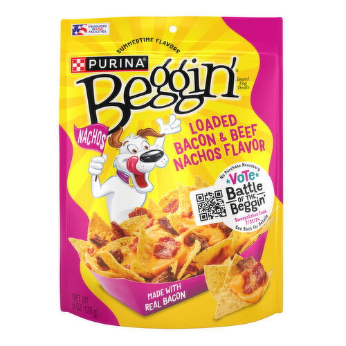 Beggin' Dog Treats Loaded Beef & Nachos