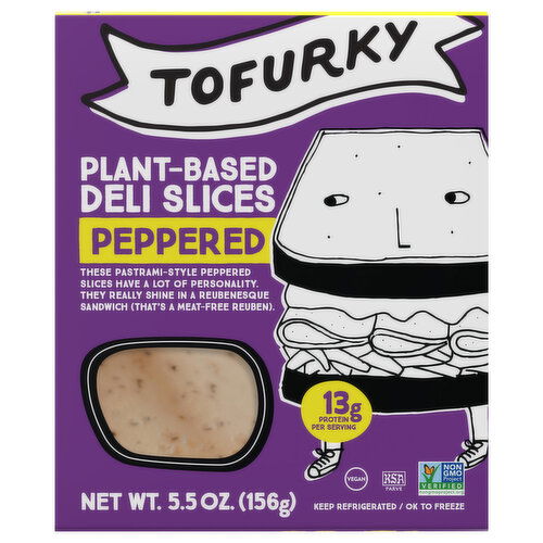 Tofurky Deli Slices, Peppered, Plant-Based