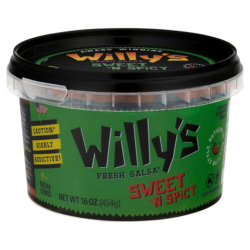 Willy's Salsa, Fresh, Sweet 'N Spicy