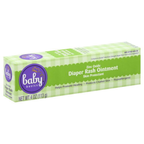 Baby Basics Diaper Rash Ointment, Zinc Oxide