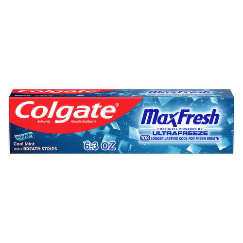 Colgate Max Fresh Whitening Toothpaste With Mini Breath Strips