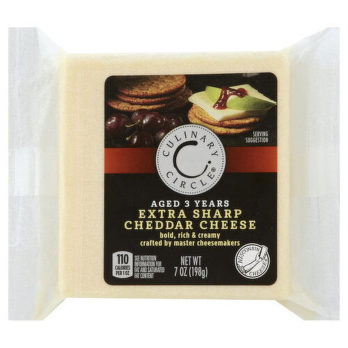 Culinary Circle Cheese, Extra Sharp Cheddar