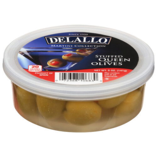 Delallo Queen Olives, Stuffed