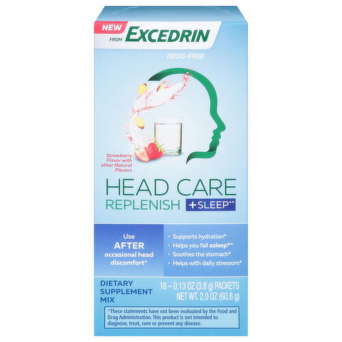 Excedrin Head Care, Drug-Free, Strawberry Flavor