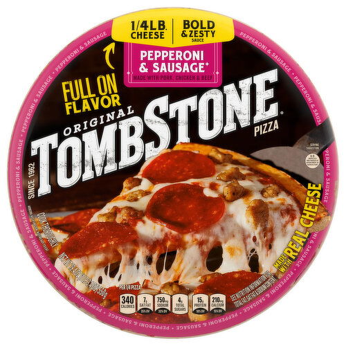 Tombstone Pizza, Original, Pepperoni & Sausage