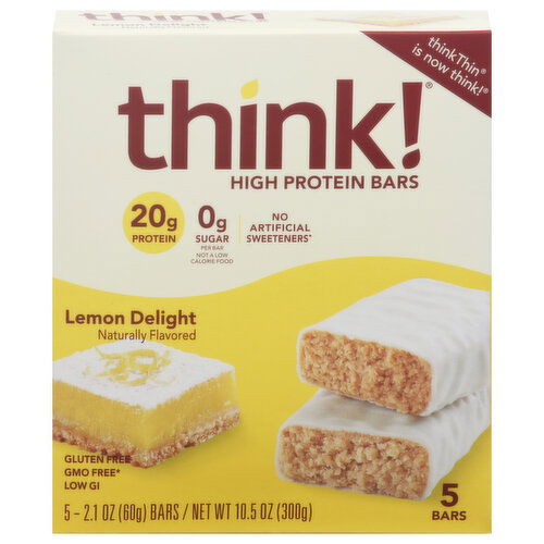 Think! High Protein Bars, Lemon Delight