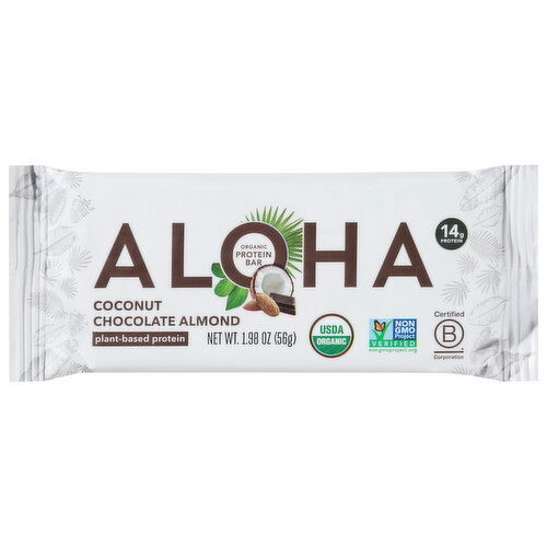 Aloha Protein Bar, Organic, Coconut Chocolate Almond