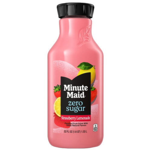 Minute Maid Strawberry Lemonade, Zero Sugar