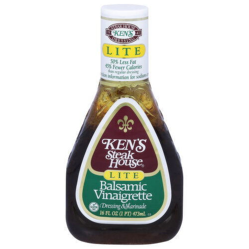 Ken's Steak House Lite Balsamic Vinaigrette Dressing & Marinade