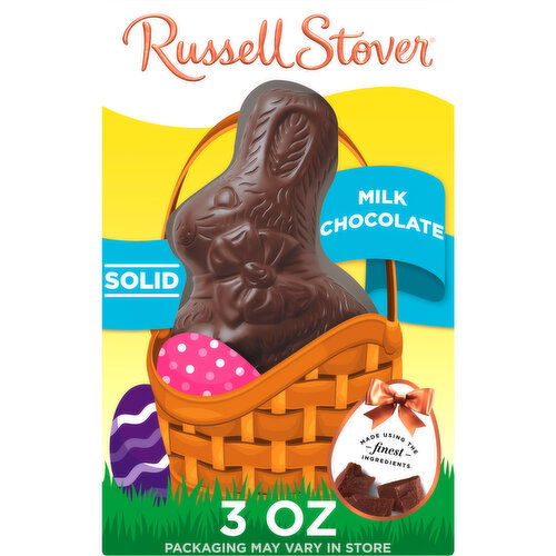 Russell Stover Easter Easter Bunny Solid Milk Chocolate Candy Rabbit