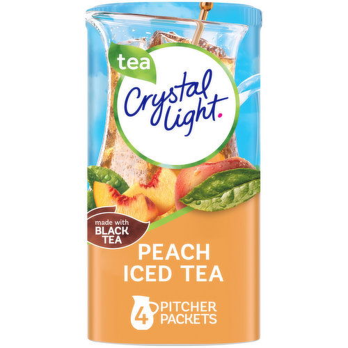 Crystal Light Peach Iced Tea Artificially Flavored Powdered Drink Mix