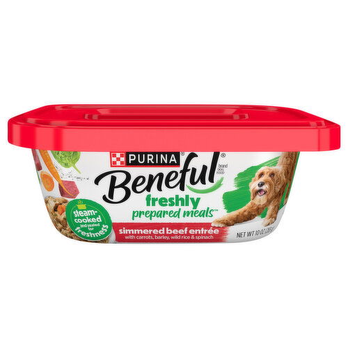Beneful Beneful Purina Beneful Dog Food Freshly Prepared Meals Simmered Beef Entree with Carrots, Barley, Wild Rice and Spinach
