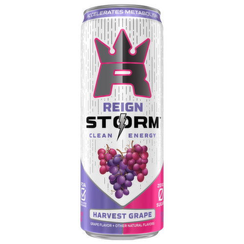 Reign Storm Energy Drink, Harvest Grape