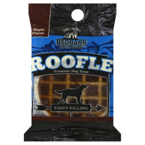 Burt's Bees Roofle Dog Treat, Premium, Maple Flavor