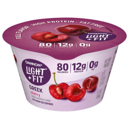 Dannon Light + Fit Fat Free Greek Cherry Yogurt