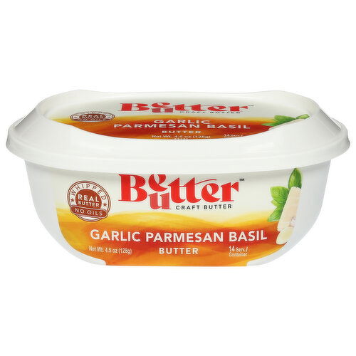 Better Butter Butter, Garlic Parmesan Basil, Whipped