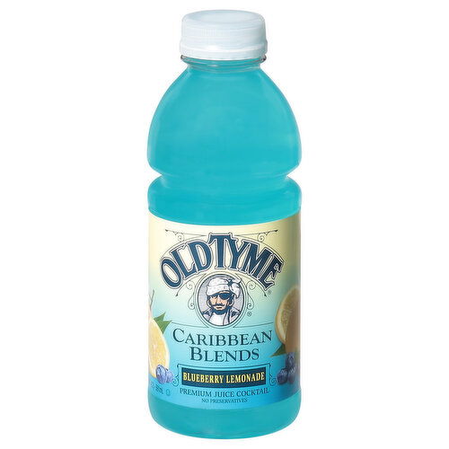 Old Tyme Caribbean Blends Juice Cocktail, Premium, Blueberry Lemonade