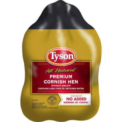 Tyson Frozen Premium Whole Cornish Hen, (Frozen)