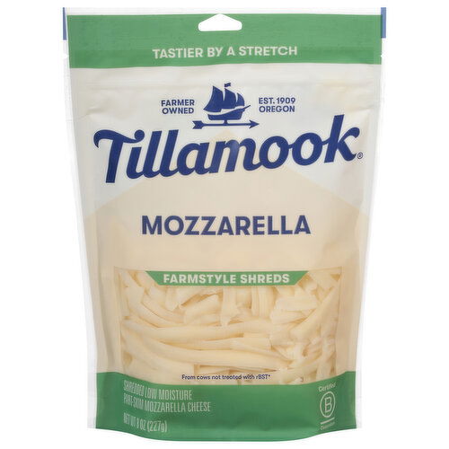 Tillamook Farmstyle Shreds Mozzarella Cheese