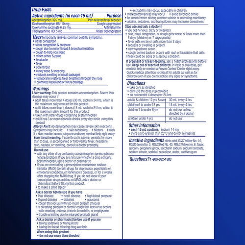 Vicks Severe Cold & Flu Vicks NyQuil SEVERE Honey Cold & Flu, Liquid Medicine, 12 Oz