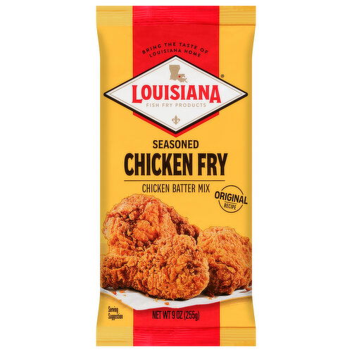 Louisiana Fish Fry Products Seasoned Chicken Fry Chicken Batter Mix
