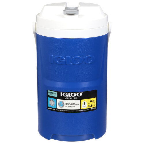 Igloo Laguna Beverage Cooler, Majestic Blue, 1 Gallon