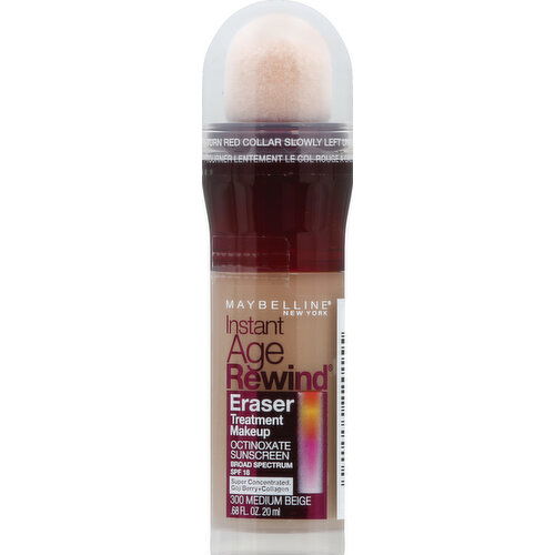 maybelline Instant Age Rewind Eraser Treatment Makeup, Medium Beige 300